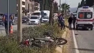 Aracın çarptığı motosikletteki çift hayatını kaybetti