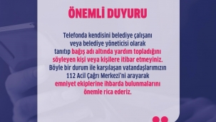 Aliağa Belediyesi'nden dolandırıcılık uyarısı! 