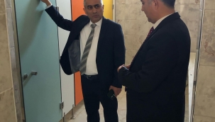 Kaymakam Güney inşaat halinde bulunan okullarda incelemede bulundu