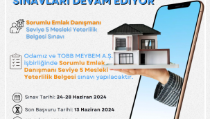 ALTO'da Sorumlu Emlak Danışmanlığı Mesleki Yeterlilik Sınavı Başvuruları Devam Ediyor