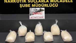 İzmir'de 7 kilo metamfetamin ele geçirildi
