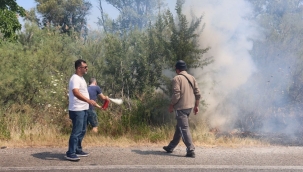Selçuk'ta bir yangın daha: İlk müdahale vatandaşlardan
