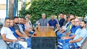 Bergama Belediye Başkanı Tanjı Çelik, İZSU Bergama Şantiyesi ve Abone Hizmet Birimi'ni Ziyaret Etti