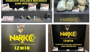 İzmir'de 'torbacı' operasyonu; kilolarca uyuşturucu ele geçirildi