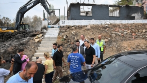  Bornova Belediyesi'nden yangın mağduru aileye destek