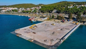 Aliağa Yolcu İskelesi'nde Çalışmalar Tüm Hızıyla Sürüyor