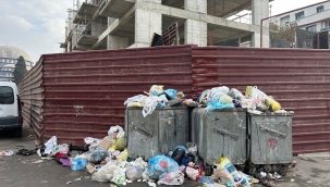 Buca'nın caddeleri çöp ve kokudan geçilmiyor