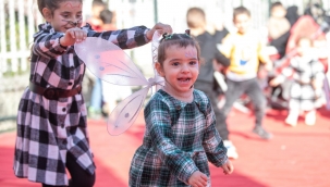 Çocuklar kadar aileleri de eğlendi 