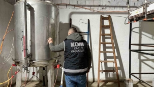 İzmir'de sahte içki operasyonu; 28 ton etil alkol ele geçirildi