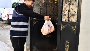 5 ton mandalina örnek iş birliği ile dağıtılıyor