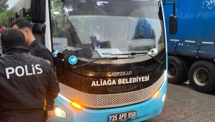 Çiğli'de Spor Şiddeti: Aliağa Helvacı Spor Otobüsü Taşlandı!