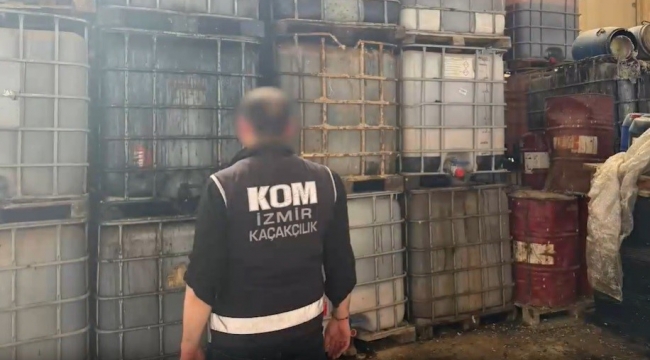 İzmir'de 613 ton kaçak akaryakıt ele geçirildi