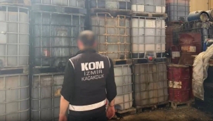 İzmir'de 613 ton kaçak akaryakıt ele geçirildi
