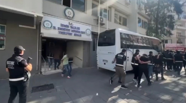 İzmir'de silahlı suç örgütüne şafak operasyonu: 17 tutuklama