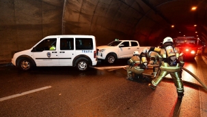 Konak Tüneli'nde Nefes Kesen Yangın Tatbikatı