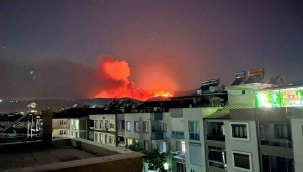 Bir yangın da Ödemiş'te: 3 mahalle tahliye edildi