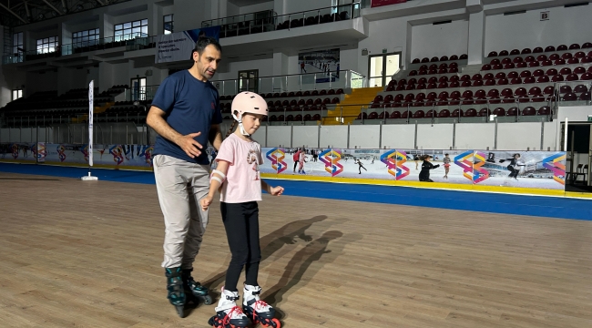 Büyükşehir'in tekerlekli paten kursunda kayıt zamanı