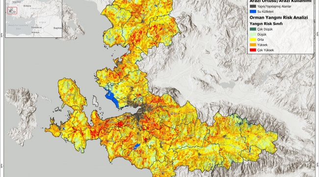 İZPA İzmir'in orman yangını risk haritasını oluşturdu