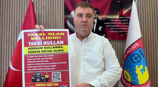 Korsan taksiye karşı İzmir ayakta