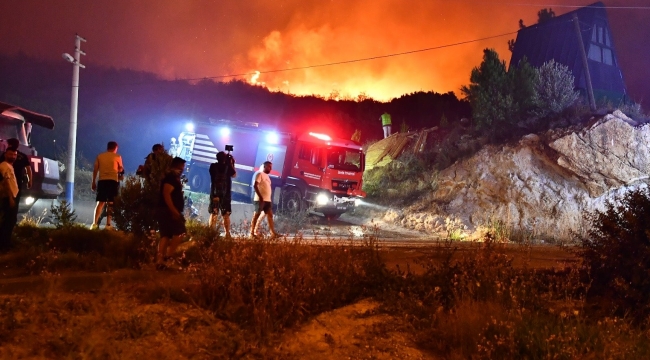 Seferihisar Mersin Alanı Mahallesi'ne itfaiyeden koruma kalkanı