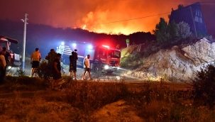 Seferihisar Mersin Alanı Mahallesi'ne itfaiyeden koruma kalkanı