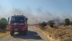 Aliağa'da Çıkan Yangına Havadan ve Karadan Müdahale