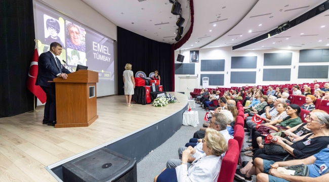 Başkan Tugay'dan hocası Emel Tümbay'a duygusal veda