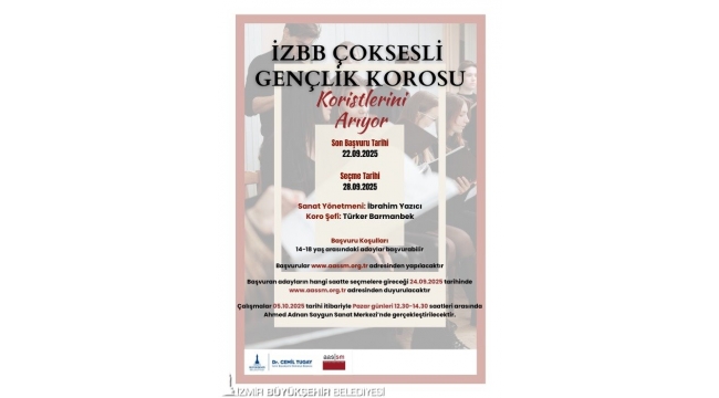 İzmir Büyükşehir Belediyesi'nden korist, tenor ve bas korist alımı