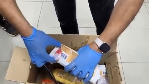 Şampuan kutusundan uyuşturucu çıktı