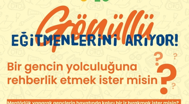 Genç İzmir gönüllü eğitmenlerini arıyor