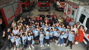 İtfaiye Araç ve Ekipmanları Öğrencilere Tanıtıldı