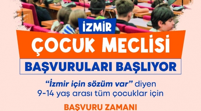 İzmir Çocuk Meclisi başvuruları başlıyor