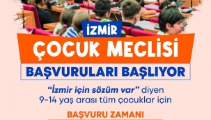 İzmir Çocuk Meclisi başvuruları başlıyor