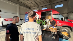 İzmir İtfaiyesi şimdi de Denizli için ter döküyor