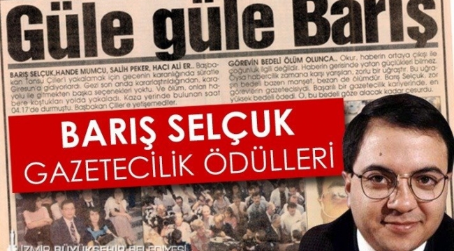 26. Barış Selçuk Gazetecilik Ödülleri'ne başvurular başladı