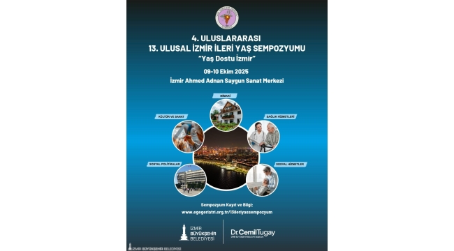 4. Uluslararası, 13. Ulusal İzmir İleri Yaş Sempozyumu başlıyor