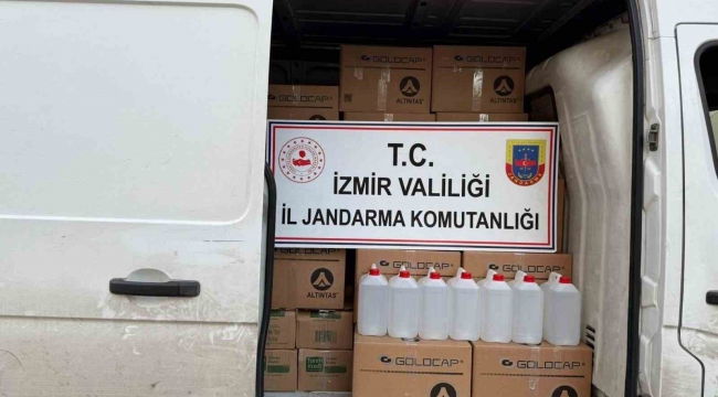 İzmir'de sahte alkol baskını: Piyasa değeri 1.3 milyon TL