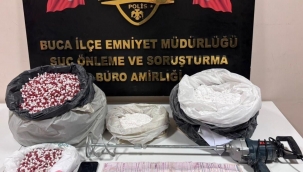 İzmir'de uyuşturucu imalatçısı polise yakalandı