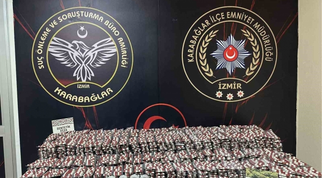 İzmir'de uyuşturucu operasyonu: 33 bin adet sentetik hap ele geçirildi