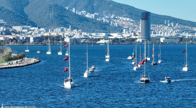 Yelkenler Cumhuriyet coşkusuyla doldu