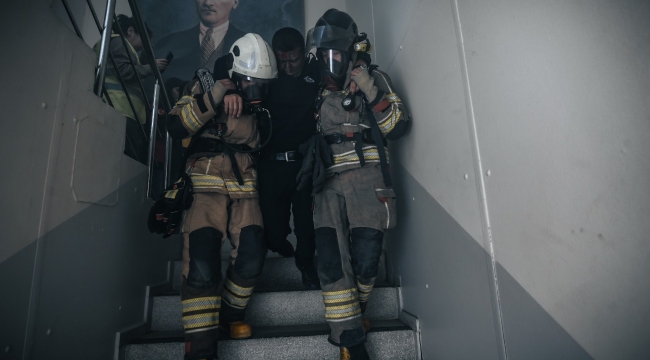 Zabıta Dairesi Başkanlığı'nda tatbikat