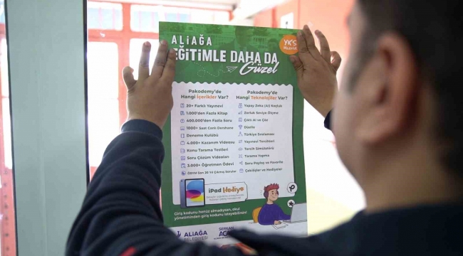 Aliağa Belediyesi'nden üniversiteye hazırlanan gençlere büyük destek