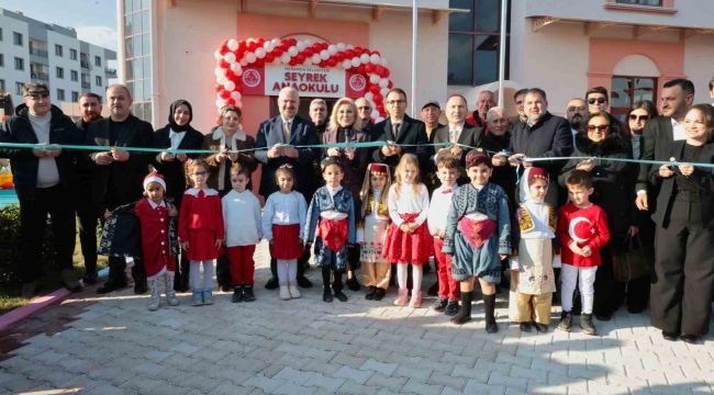 Menemen Belediyesi Seyrek Anaokulu coşkulu törenle açıldı