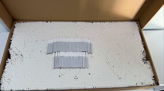 Bergama'da 6,5 milyon TL'lik kaçak sigara ele geçirildi