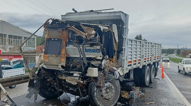 Aliağa'da Trafik Kazası : Belediye Kamyonuna Çarpan Sürücü Hayatını Kaybetti