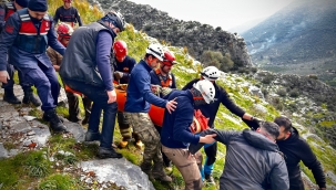 Selçuk'ta mağarada 9 saatlik kurtarma seferberliği