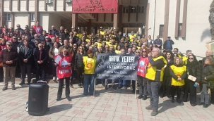 Aliağa'da Eğitimcilerden Şiddete Karşı Ortak Tepki 