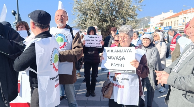 Foçada ABD Ve İsrail Protestosu