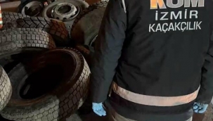 Kamyonet lastiğine gizlenmiş 3 milyon liralık kaçak sigara ele geçirildi