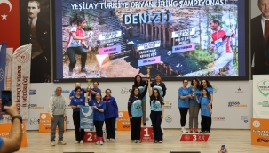 Aliağalı oryantiring sporcuları şampiyonadan 6 dereceyle döndü